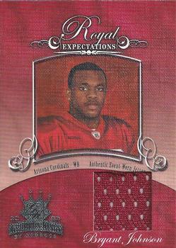 2003 Donruss Gridiron Kings - Royal Expectations Materials Silver #RE-4 Bryant Johnson Front