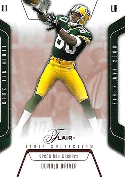 2003 Flair - Collection #26 Donald Driver Front