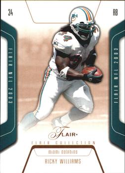 2003 Flair - Collection #35 Ricky Williams Front