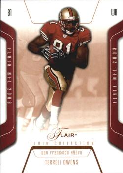 2003 Flair - Collection #48 Terrell Owens Front