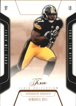 2003 Flair - Collection #76 Kendrell Bell Front
