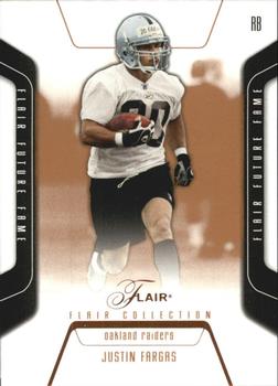 2003 Flair - Collection #117 Justin Fargas Front