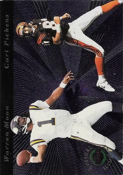 1996 Playoff Illusions - Optical Illusions #4 Warren Moon / Carl Pickens Front