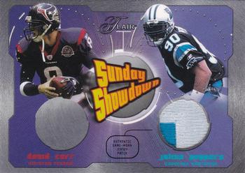 2003 Flair - Sunday Showdown Patches #SSP-JP David Carr / Julius Peppers Front