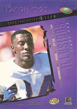 1996 Playoff Illusions - Spectralusion Elite #20 Shannon Sharpe Back