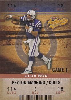 2003 Fleer Authentix - Club Box #95 Peyton Manning Front