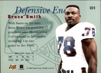 1996 Playoff Prime #004 Bruce Smith Back