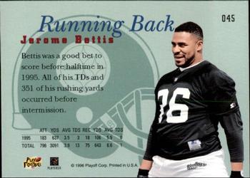 1996 Playoff Prime #045 Jerome Bettis Back