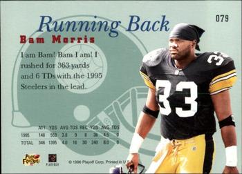 1996 Playoff Prime #079 Bam Morris Back