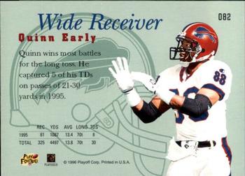 1996 Playoff Prime #082 Quinn Early Back