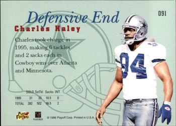 1996 Playoff Prime #091 Charles Haley Back