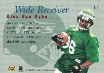1996 Playoff Prime #118 Alex Van Dyke Back