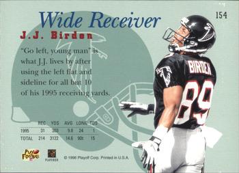 1996 Playoff Prime #154 J.J. Birden Back