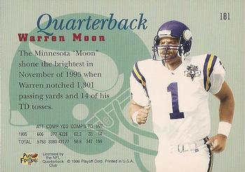 1996 Playoff Prime #181 Warren Moon Back