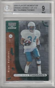 2000 Playoff Momentum - Graded Series #51 Thurman Thomas Front