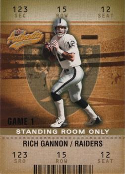 2003 Fleer Authentix - Standing Room Only #73 Rich Gannon Front