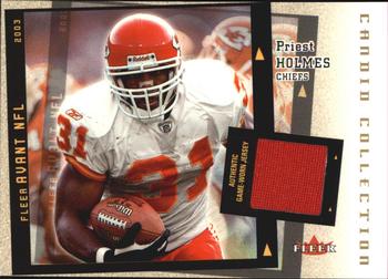 2003 Fleer Avant - Candid Collection Jerseys #CC/PH Priest Holmes Front