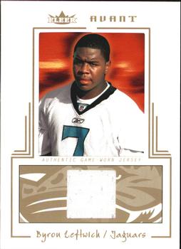 2003 Fleer Avant - Materials Red #AGW/66 Byron Leftwich Front