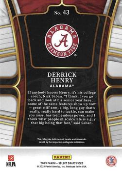 2023 Panini Select Draft Picks - Blue Retail #43 Derrick Henry Back