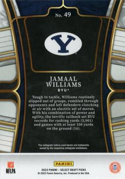 2023 Panini Select Draft Picks - Blue Retail #49 Jamaal Williams Back