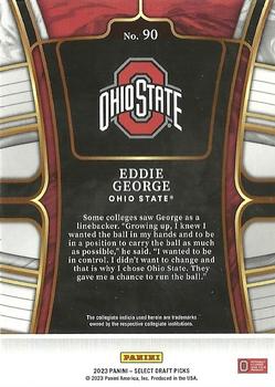 2023 Panini Select Draft Picks - Blue Retail #90 Eddie George Back