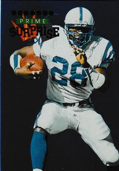 1996 Playoff Prime - Prime Surprise #PS09 Marshall Faulk Front