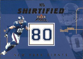 2003 Fleer Focus - NFL Shirtified #3 NS Jeremy Shockey Front