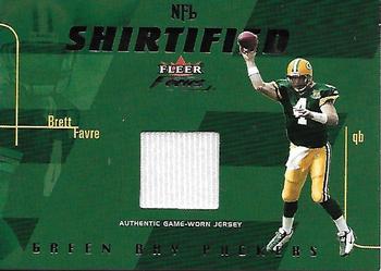2003 Fleer Focus - NFL Shirtified Jerseys Silver (75) #NS-BF Brett Favre Front