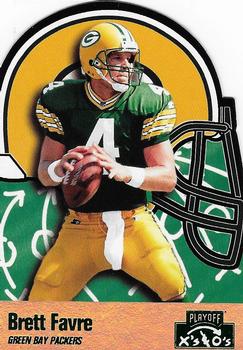 1996 Playoff Prime - X's and O's #1 Brett Favre Front