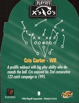 1996 Playoff Prime - X's and O's #9 Cris Carter Back