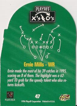 1996 Playoff Prime - X's and O's #47 Ernie Mills Back