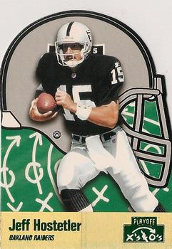 1996 Playoff Prime - X's and O's #65 Jeff Hostetler Front