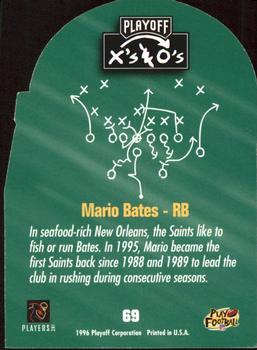 1996 Playoff Prime - X's and O's #69 Mario Bates Back