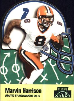 1996 Playoff Prime - X's and O's #115 Marvin Harrison Front