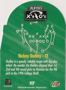 1996 Playoff Prime - X's and O's #117 Rickey Dudley Back