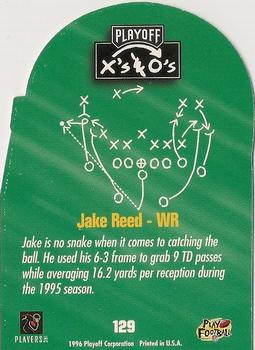 1996 Playoff Prime - X's and O's #129 Jake Reed Back