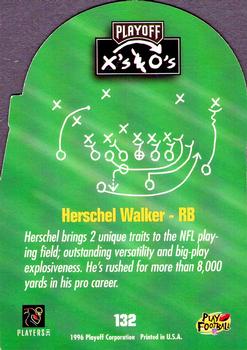 1996 Playoff Prime - X's and O's #132 Herschel Walker Back