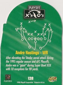 1996 Playoff Prime - X's and O's #138 Andre Hastings Back