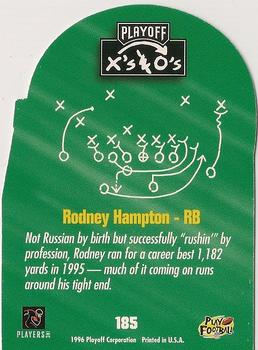 1996 Playoff Prime - X's and O's #185 Rodney Hampton Back