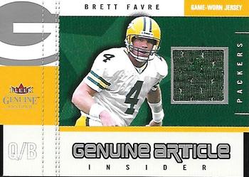 2003 Fleer Genuine Insider - Genuine Article #GA-BF Brett Favre Front