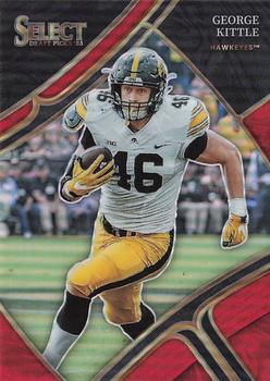 2023 Panini Select Draft Picks - Red Prizm #173 George Kittle Front