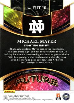 2023 Panini Select Draft Picks - Future #FUT-10 Michael Mayer Back
