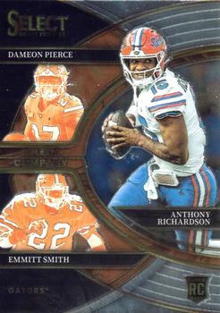 2023 Panini Select Draft Picks - Select Company #SC-FG Anthony Richardson / Dameon Pierce / Emmitt Smith Front