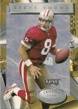 1996 Playoff Trophy Contenders #8 Steve Young Front