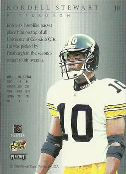 1996 Playoff Trophy Contenders #10 Kordell Stewart Back