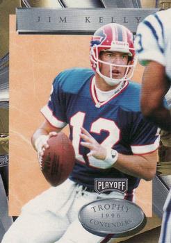 1996 Playoff Trophy Contenders #12 Jim Kelly Front