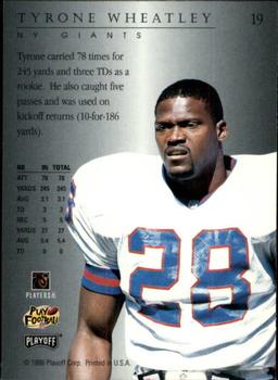 1996 Playoff Trophy Contenders #19 Tyrone Wheatley Back