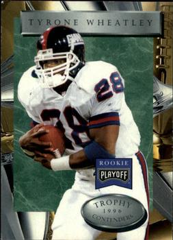 1996 Playoff Trophy Contenders #19 Tyrone Wheatley Front
