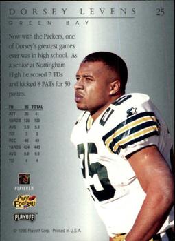 1996 Playoff Trophy Contenders #25 Dorsey Levens Back