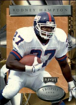 1996 Playoff Trophy Contenders #27 Rodney Hampton Front